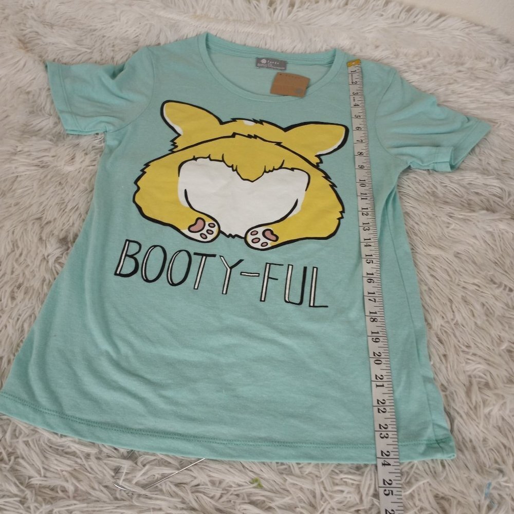 Fuego Corgi T-Shirt Tee XS Booty-Ful NEW WITH TAGS - Picture 4 of 5